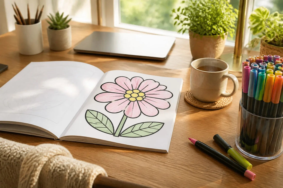 The Science of Simple Coloring: Why Bold & Easy Designs Win for Adult Stress Relief