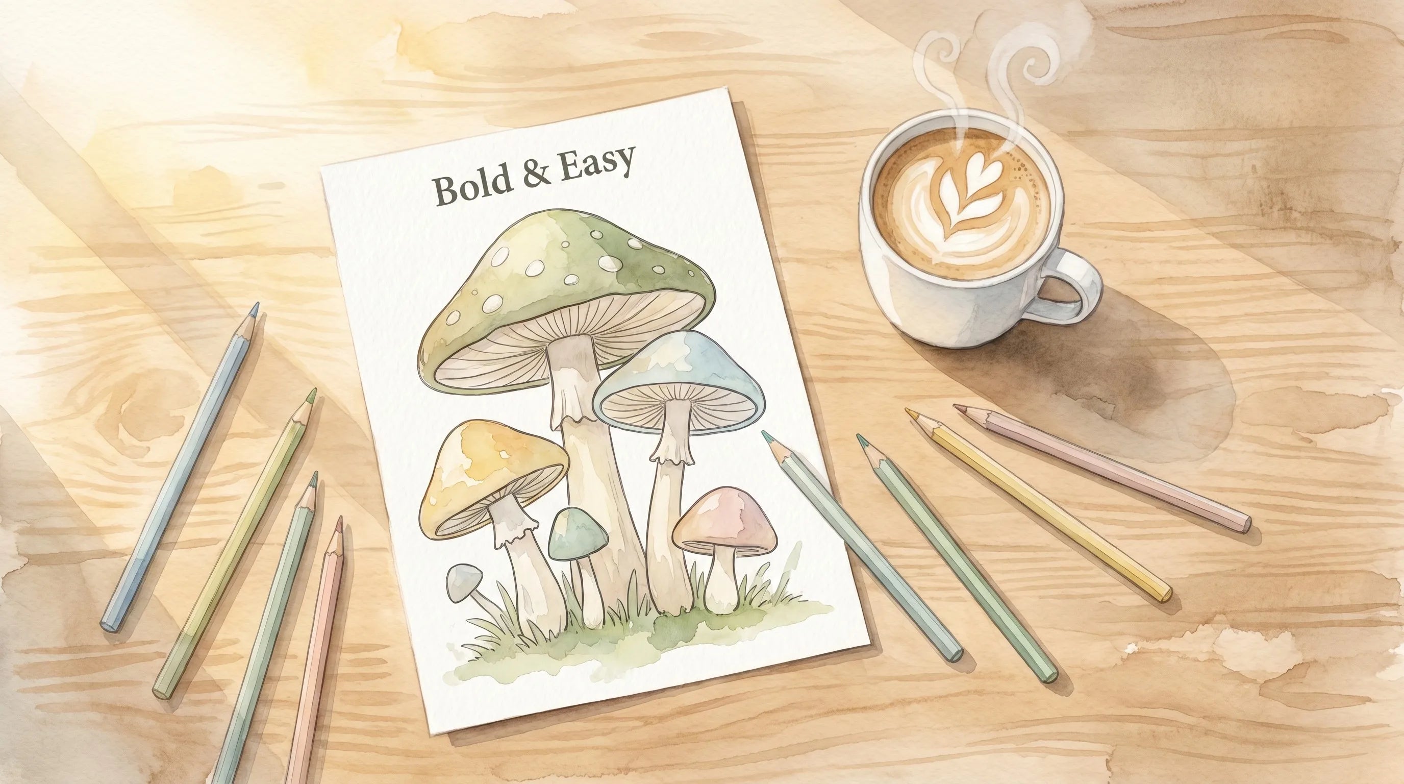 Morning Coffee Coloring Ritual