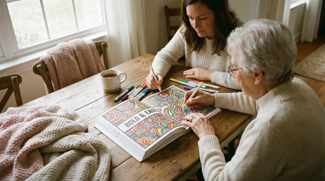 Coloring with My Elderly Mother: Warm Moments Without Words