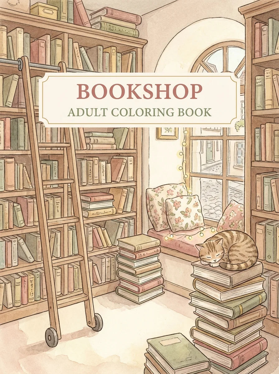 Tiny Bookshop Dreams Interior Preview