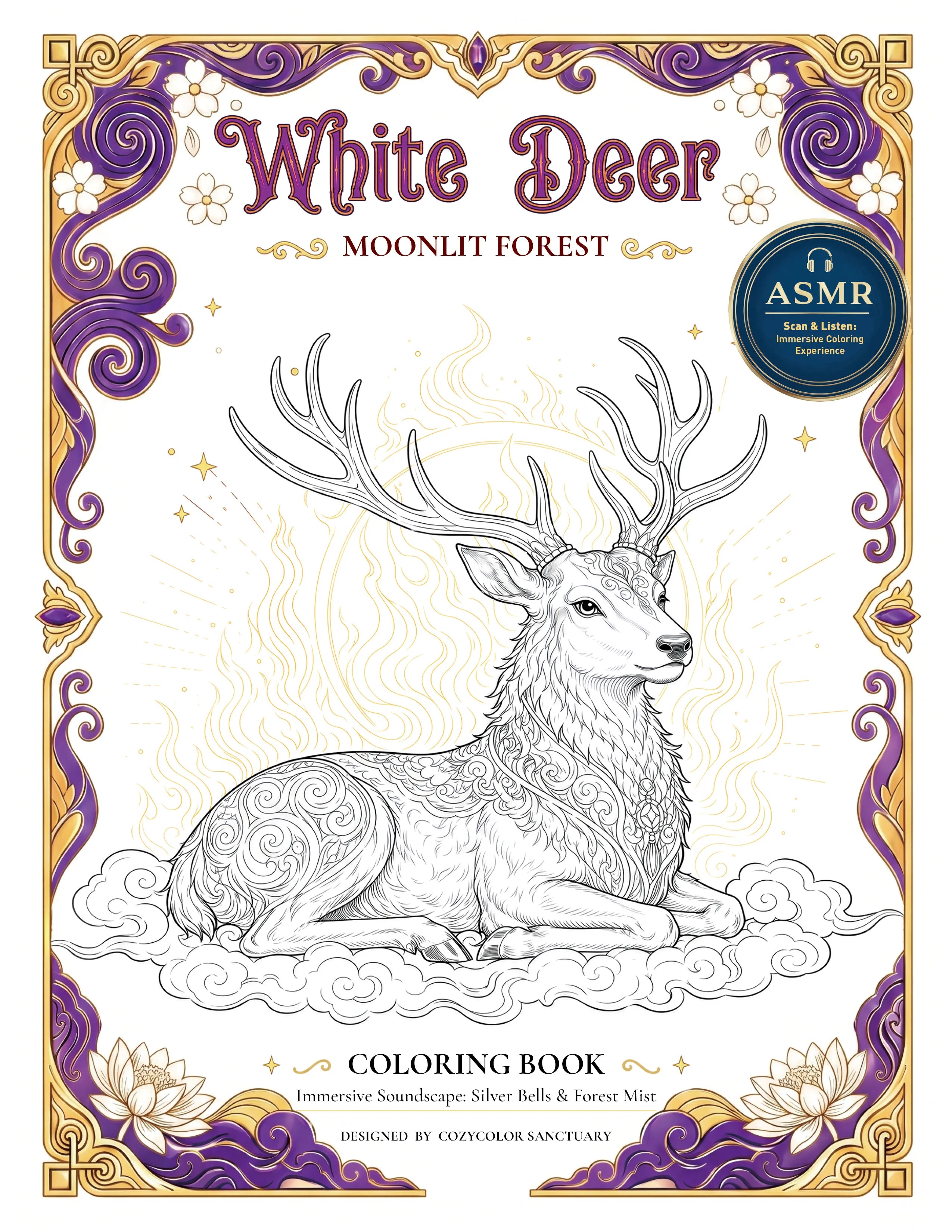 White Deer: Moonlit Forest Cover
