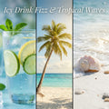 Icy Drink Fizz & Tropical Waves - ASMR Ambient Soundscape (Extended Edition)