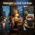 Midnight Lo-fi & Soft Rain - ASMR Ambient Soundscape (Extended Edition)