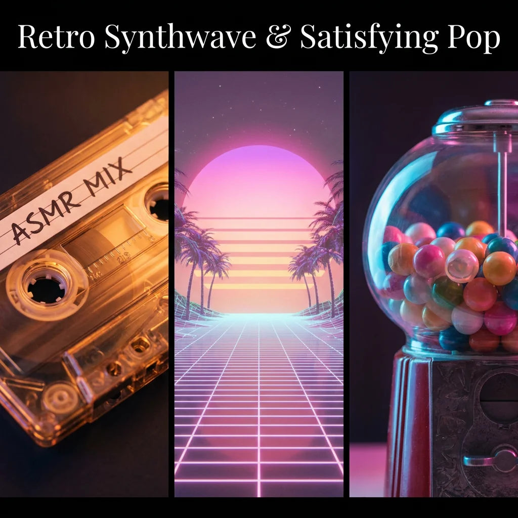 Retro Synthwave & Satisfying Pop - ASMR Ambient Soundscape (Extended Edition)