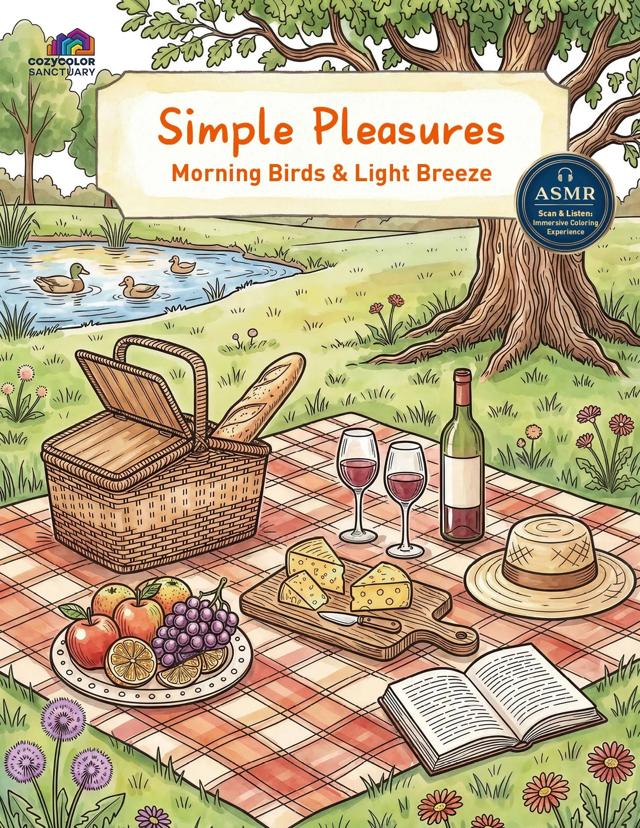 Simple Pleasures (Digital Coloring Book | Printable PDF)