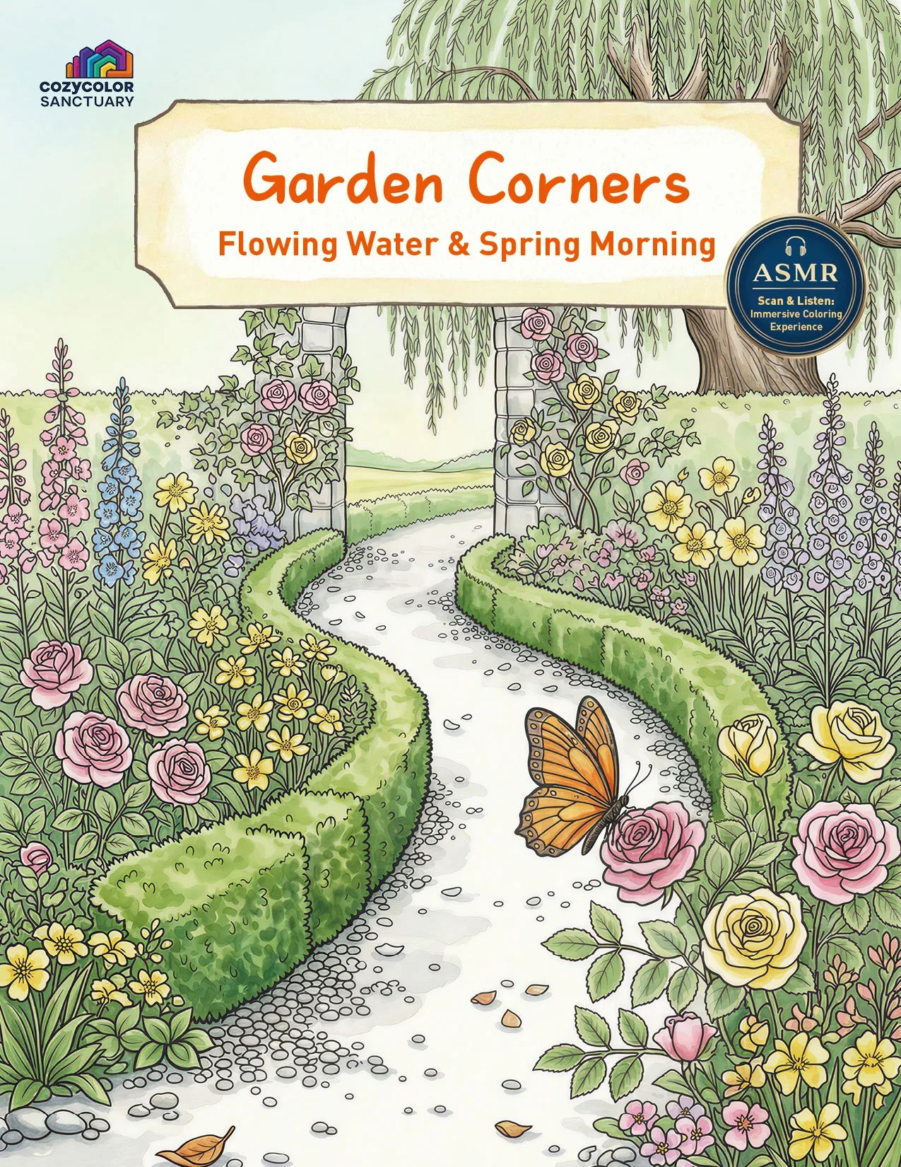 Garden Corners (Digital Coloring Book | Printable PDF)