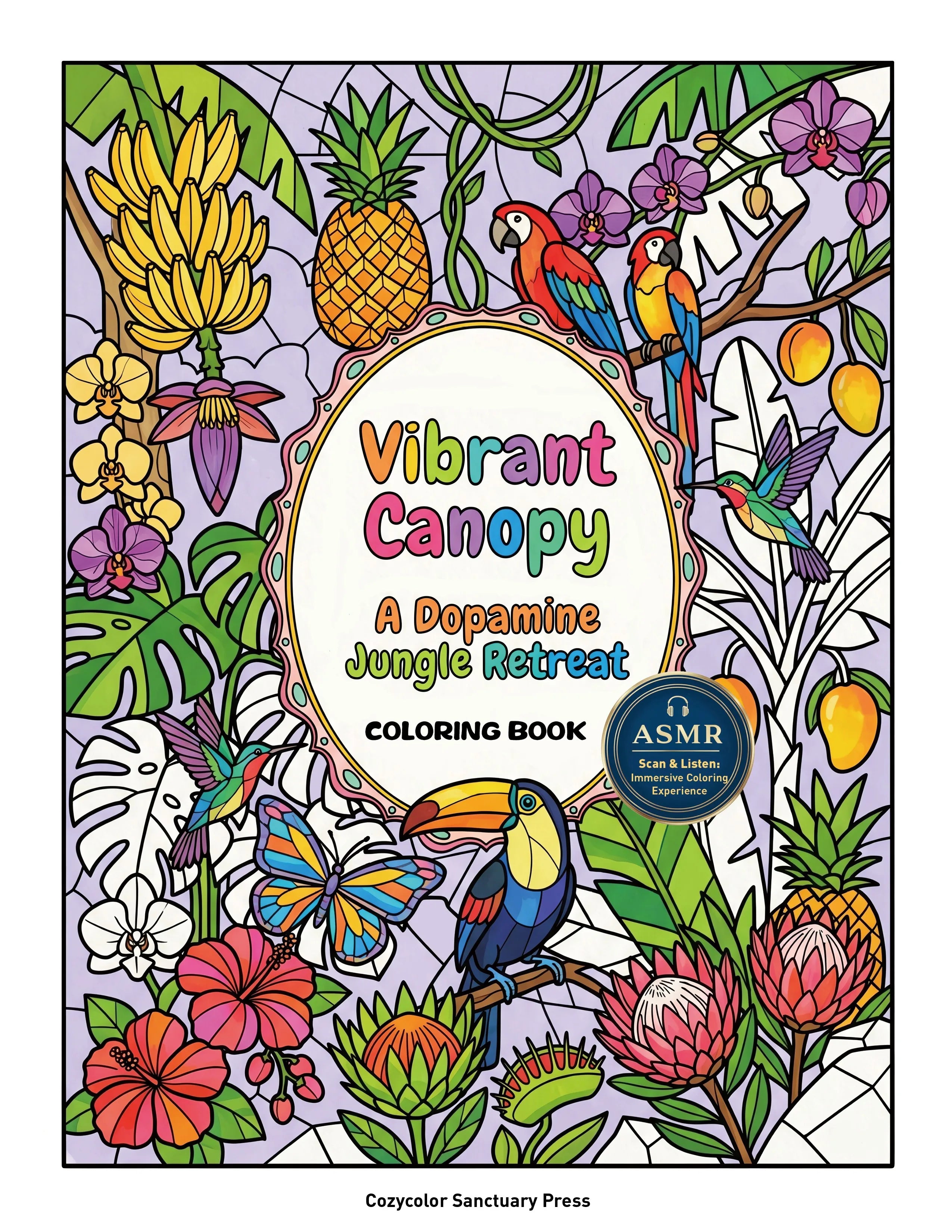 Vibrant Canopy: A Dopamine Jungle Retreat