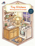 Tiny Kitchens Digital Coloring Book Printable PDF adult coloring book printable PDF - CozyColor Sanctuary