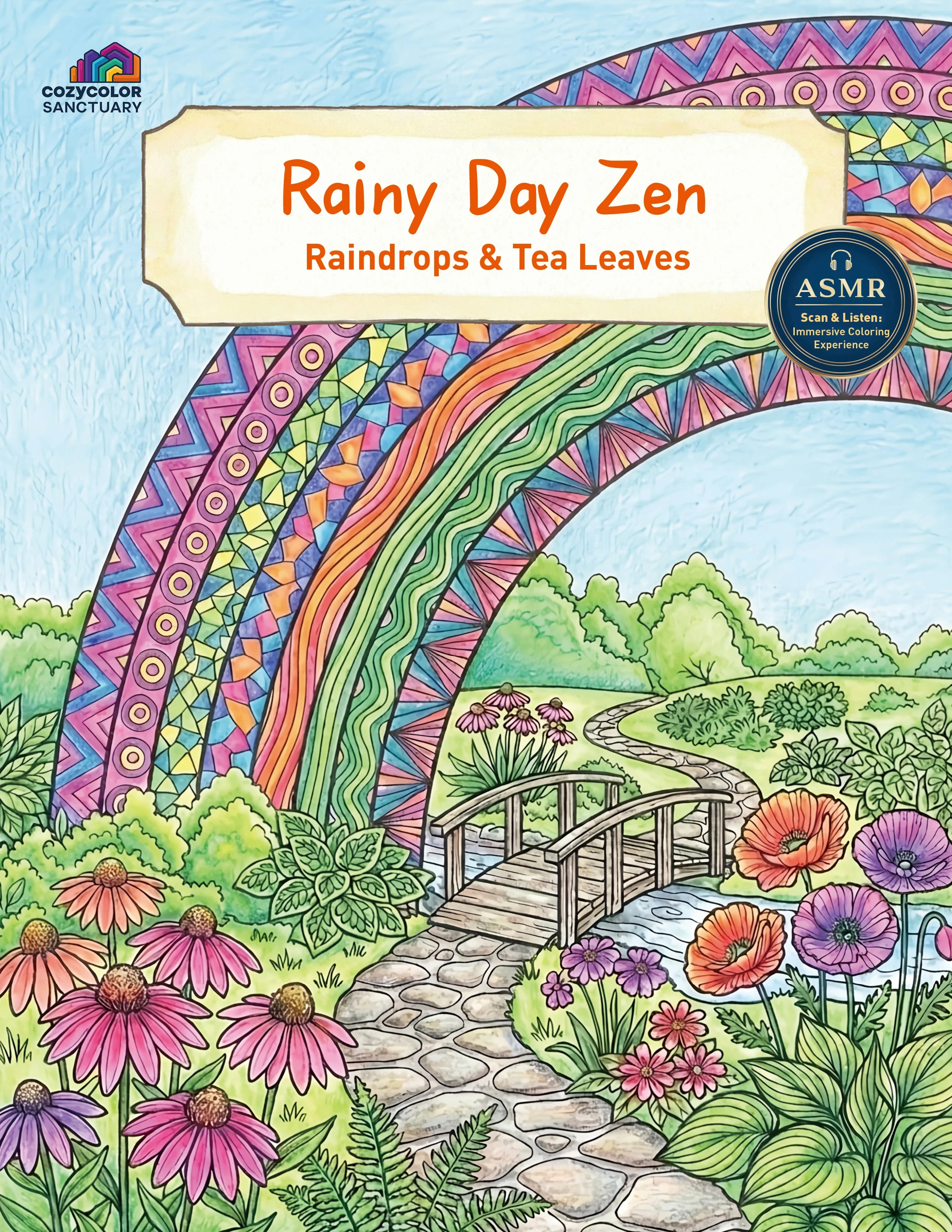 Rainy Day Zen (Digital Coloring Book)