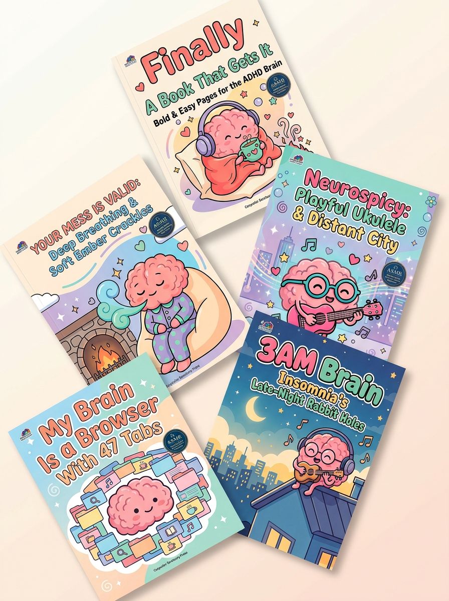 Busy Brains & Bold Pages: ADHD-Friendly Coloring Books