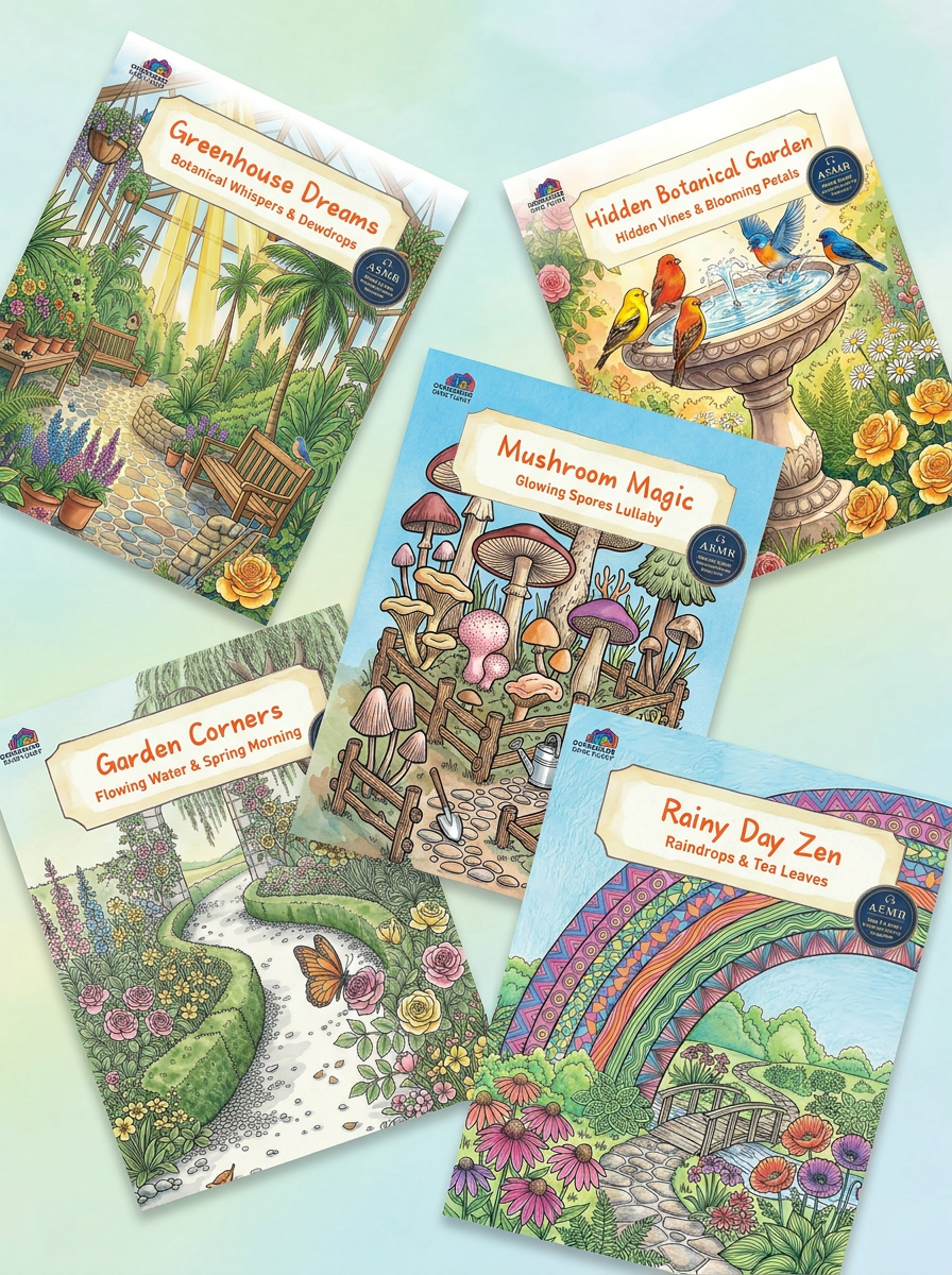 Secret Garden Escapes: Cozy Nature Coloring Books