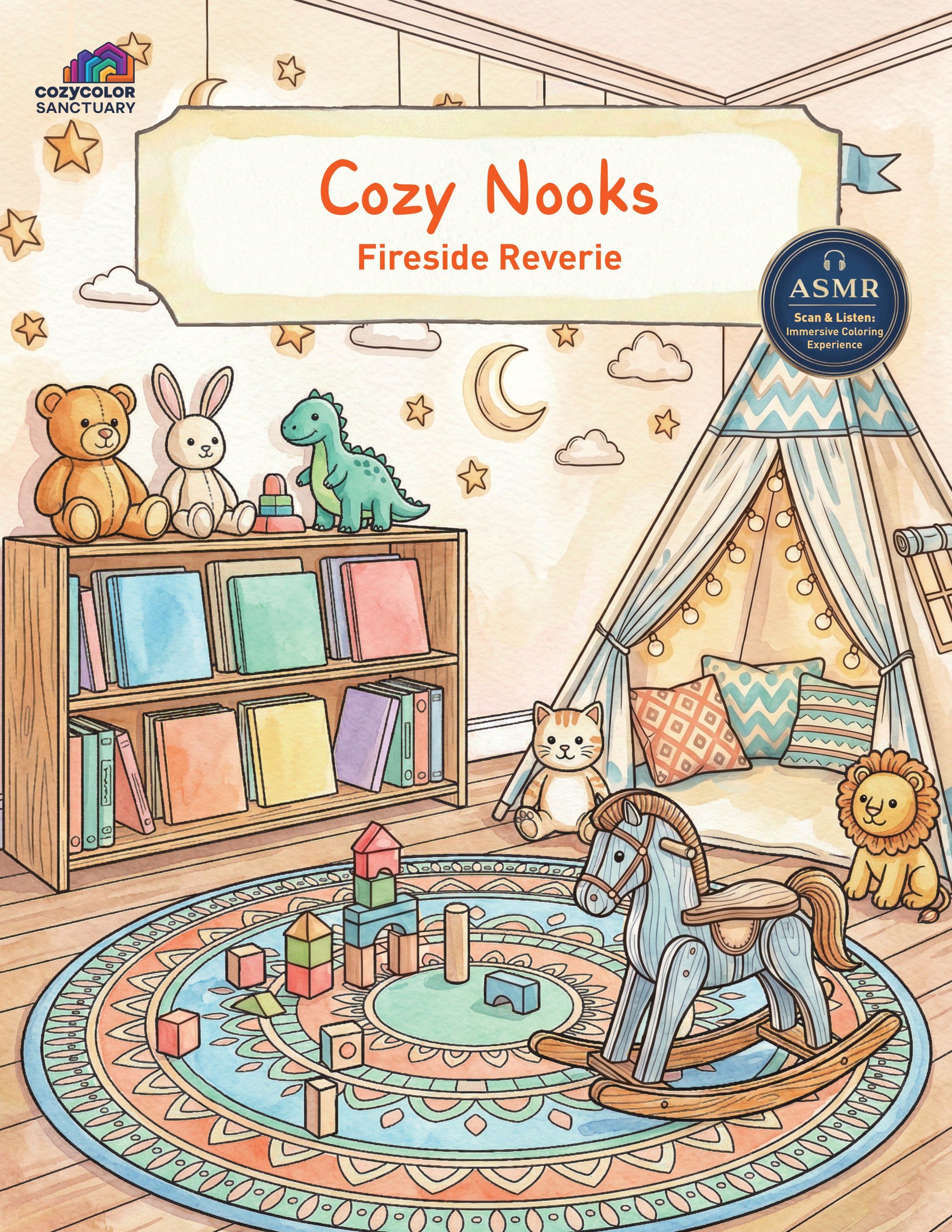 Cozy Nooks Digital Coloring Book | Printable PDF | Instant Download